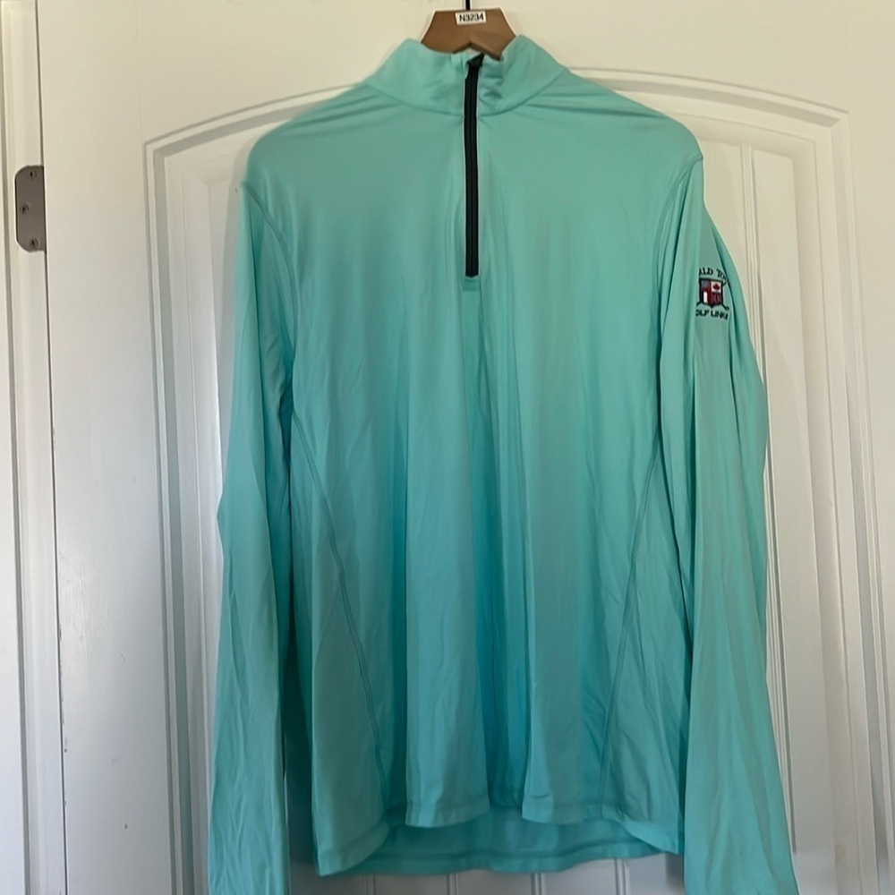 Greyson World Tour Golf Links 1/4 zip pullover Size Large